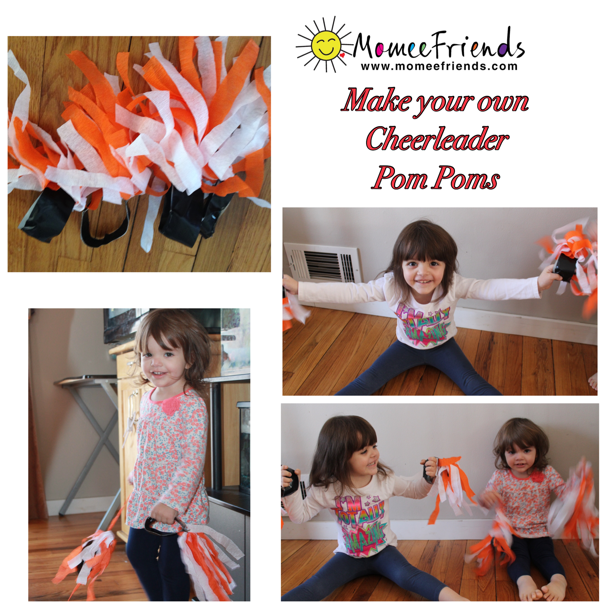 How to Make Kids' Cheerleader Pom Poms