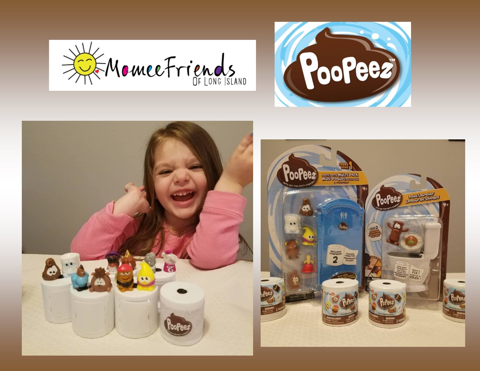 SERIES 1 PLAY TOYS FUN Poop Lot of 4 Poopeez Let's get this potty started 