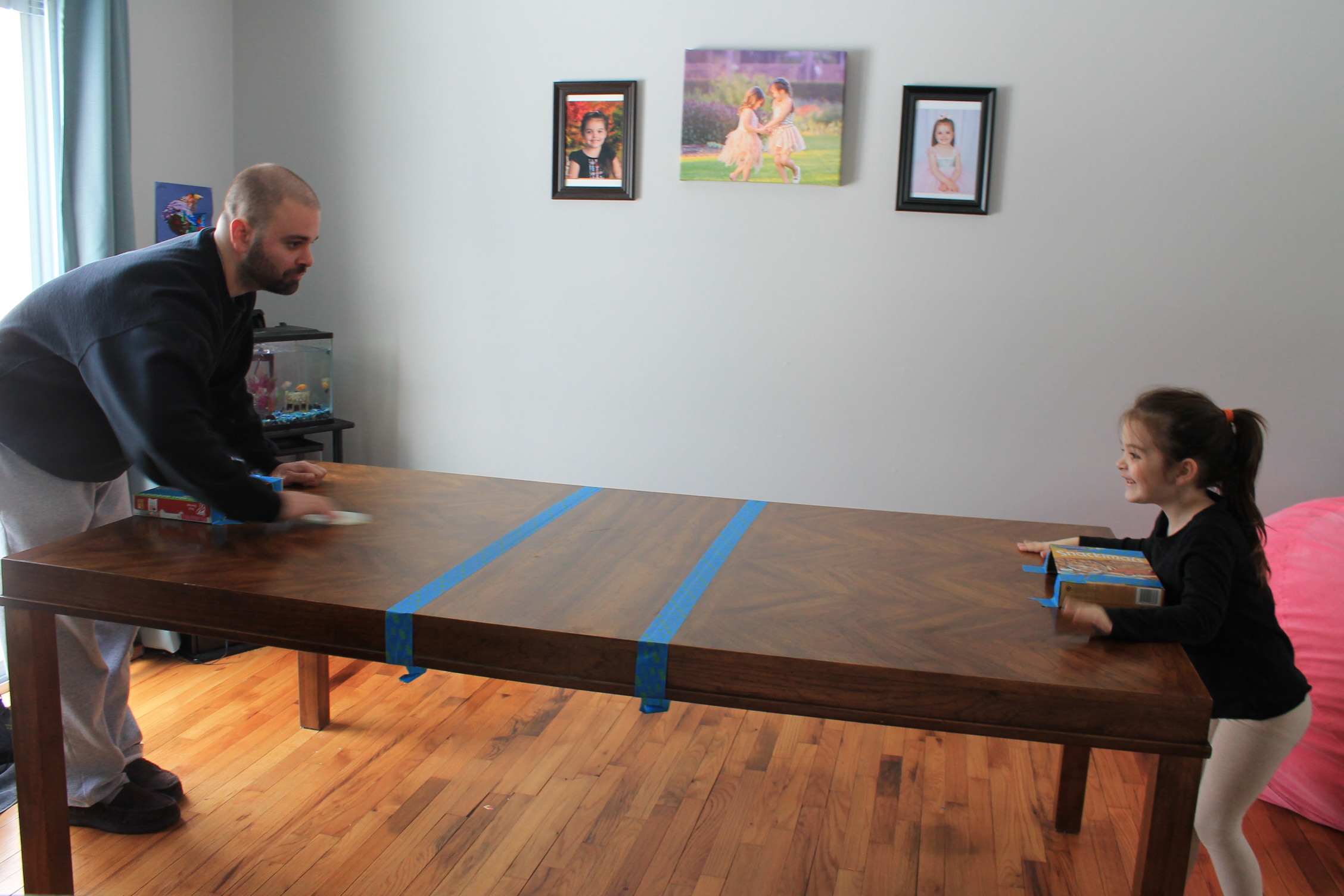 Cereal Box Tabletop Hockey Game