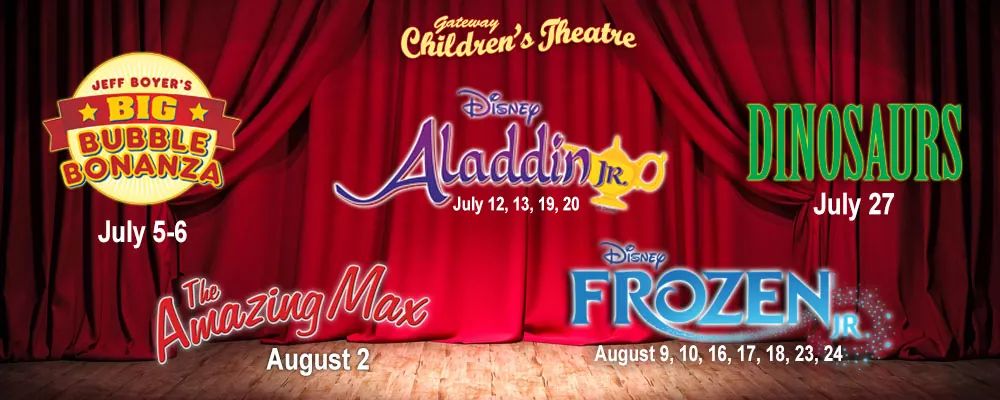 The Gateway 2019 Summer Children’s Theatre Line-Up