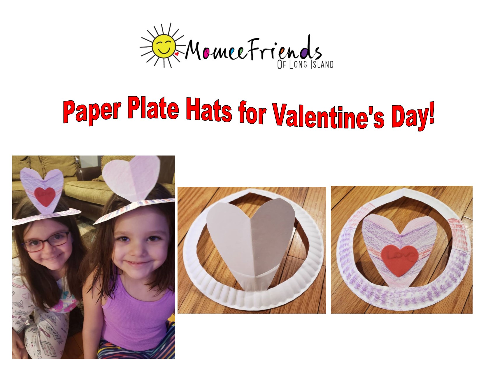 Paper Plate Hats for Valentine’s Day