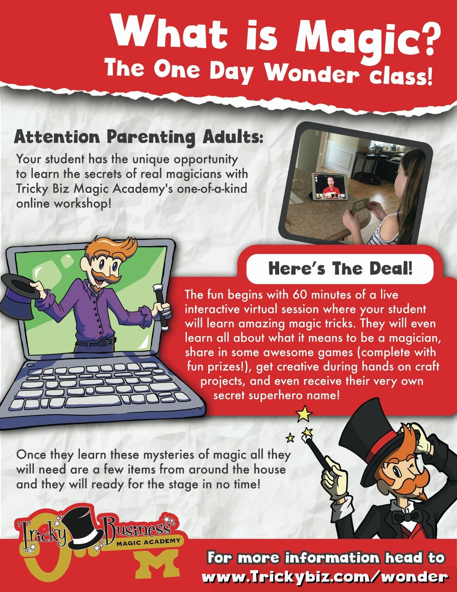 Tricky Business- 1 Day Wonder Magic Class