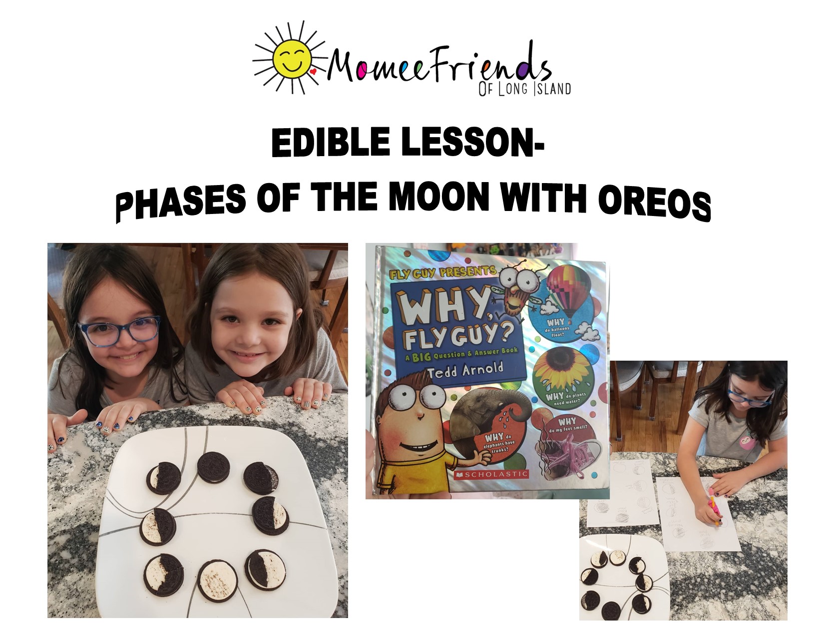 Edible Lesson- Phases of the moon with Oreos
