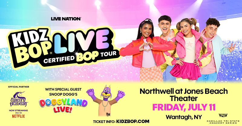Kidz Bop coming to Northwell at Jones Beach Theater on Fri, July 11 -