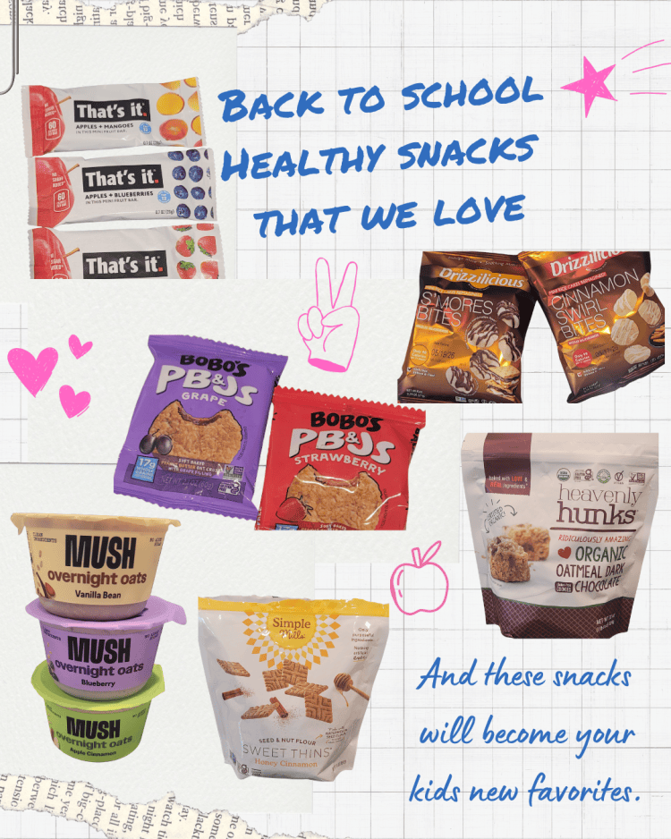 Healthy pre-packaged snack options for Back to School