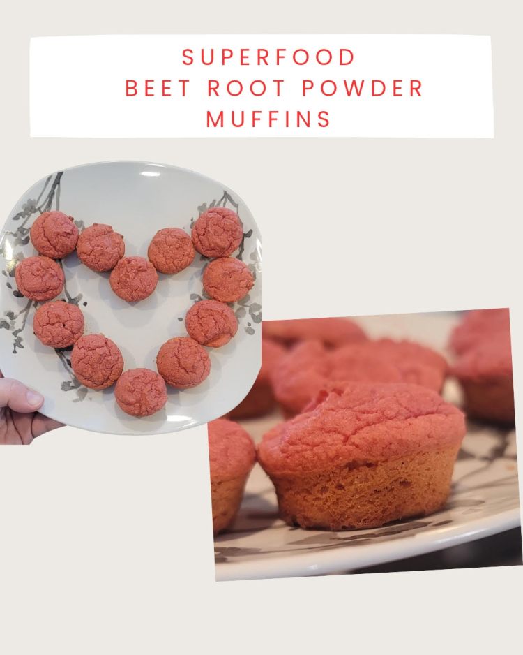Beet Root Powder Muffins