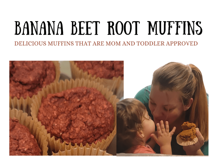 Banana Beet Powder Muffins