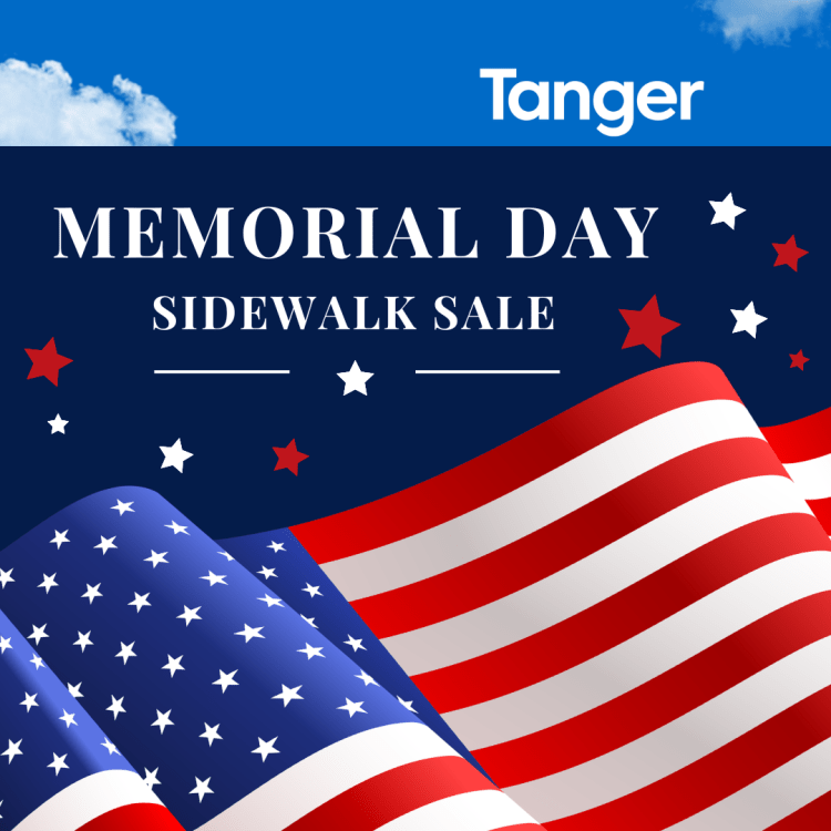 Memorial Day Sidewalk Sale Happening at Tanger Deer Park and Riverhead this Weekend